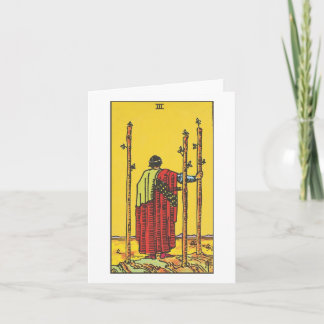 Three of wands - Rider Waite Smith tarot Card