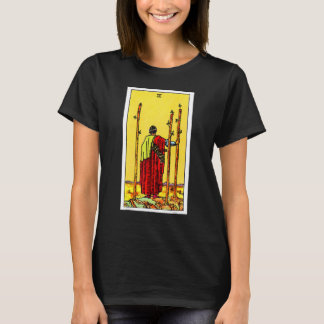 Three Of Wands Vintage Tarot Card  Rider Waite Dec T-Shirt
