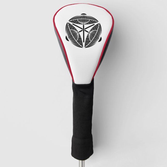 Three open Japanese umbrellas Golf Head Cover (Front)