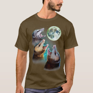 Three Opposum Moon With 3 Possums And Dead Moon Co T-Shirt