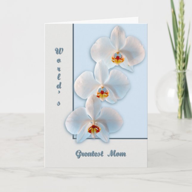 Three orchids card (Front)