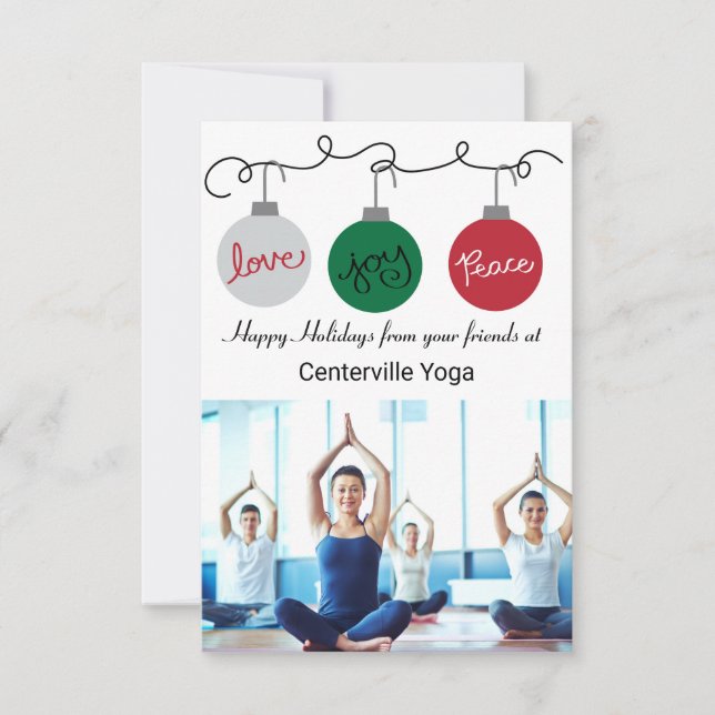 Three Ornaments - 3x5 Company Card (Front)