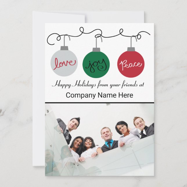 Three Ornaments - Company Card (Front)