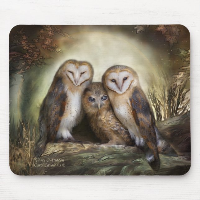 Three Owl Moon Mousepad (Front)