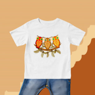Three owls baby T-Shirt
