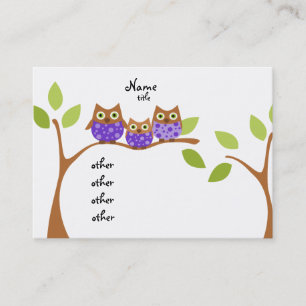 Three Owls Business Card