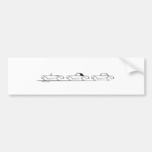 Three Pagoda SLs Bumper Sticker