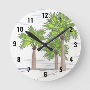 THREE PALMS clock