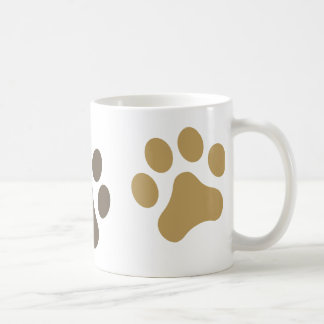 Three Paws Brown Pawprint Mug