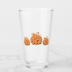 Three Peach Pumpkins Glass