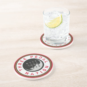 THREE PEDAL NATION COASTER