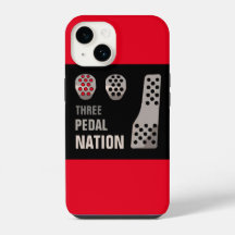 THREE PEDAL NATION iPhone case