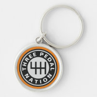 THREE PEDAL NATION Keychain