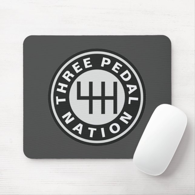 THREE PEDAL NATION MOUSE PAD (With Mouse)