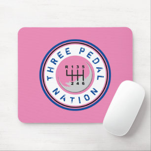 THREE PEDAL NATION MOUSE PAD