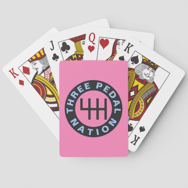 THREE PEDAL NATION PLAYING CARDS (Back)
