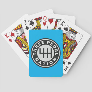 THREE PEDAL NATION PLAYING CARDS