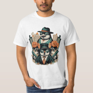 Three Penguin Gangsters T-Shirt