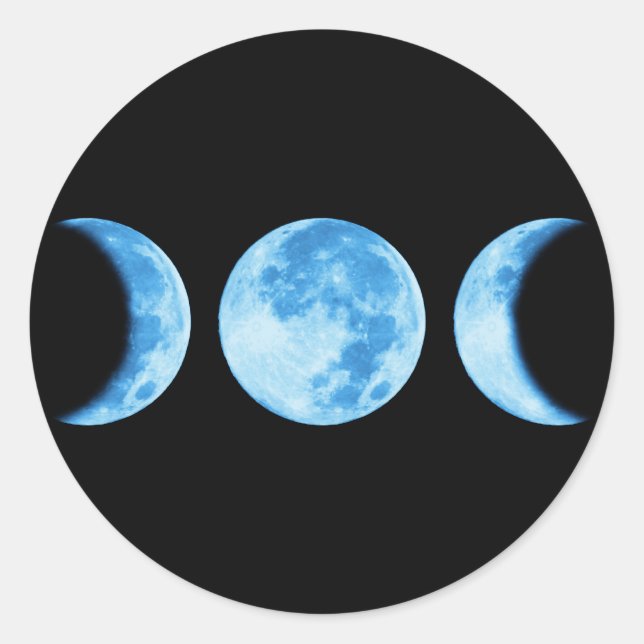Three Phase Moon Sticker (Front)