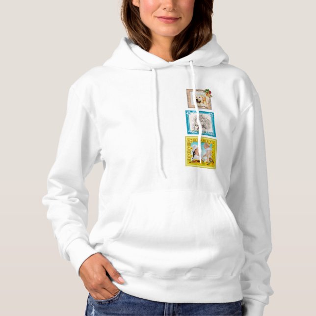 Three Photo Collage  Hoodie (Front)