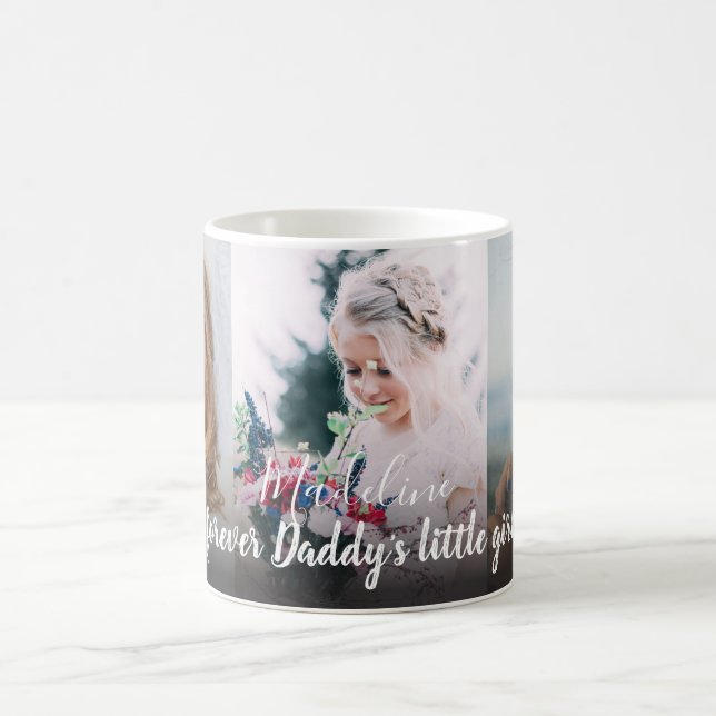 Three Photo Daddy Daughter Mug (Center)