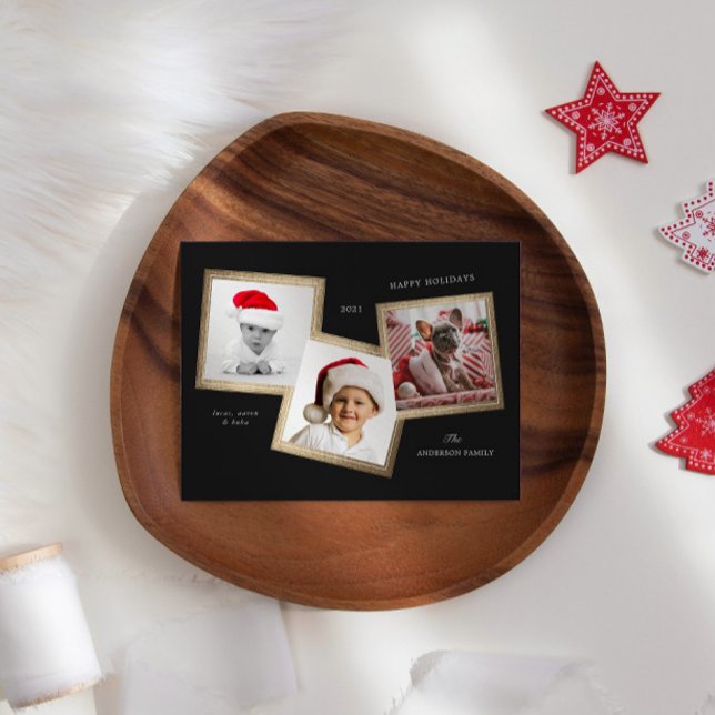 Three Photo Frame Family Holiday Postcard (Creator Uploaded)