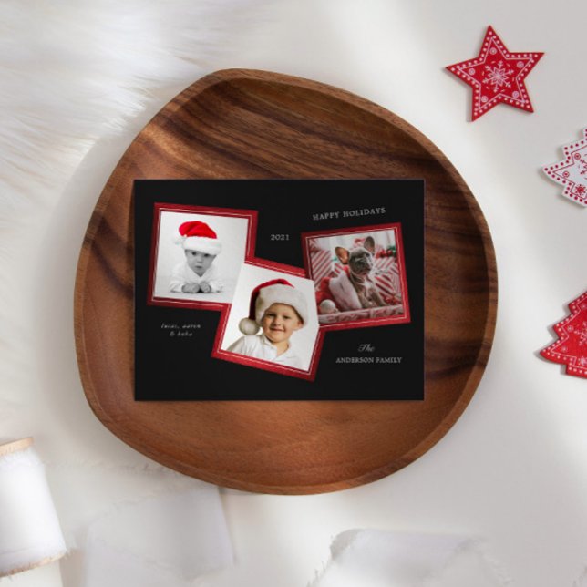 Three Photo Frame Family Holiday Postcard (Creator Uploaded)