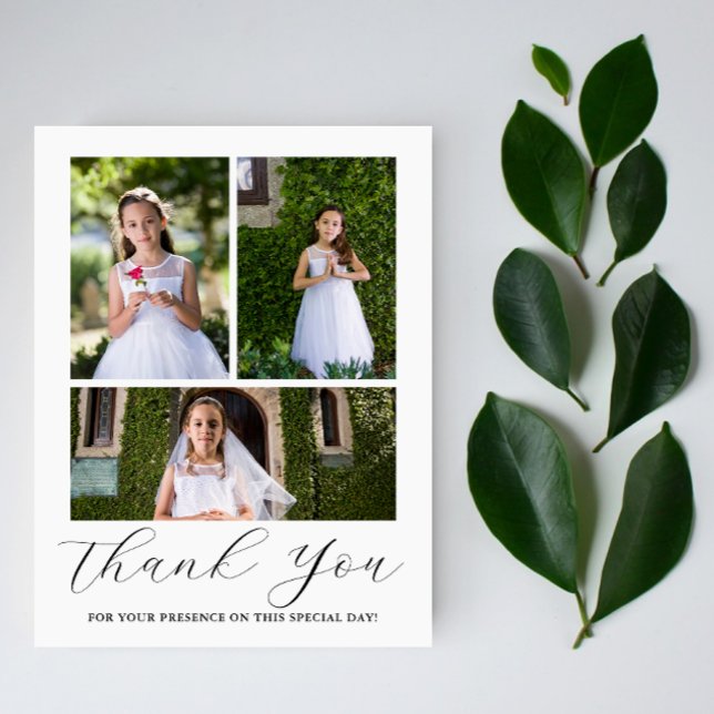 Three Photo Holy Communion Chalice First Communion Postcard (Creator Uploaded)