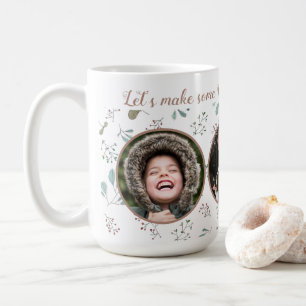 Three Photo Merry Moments Holiday  Coffee Mug