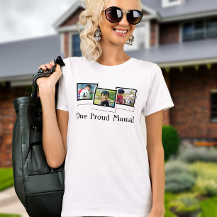 Three Photo Mother's Day Personalised T-Shirt