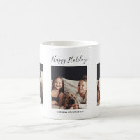 Three Photo Personalized Christmas Mug