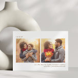 Three Photo Simple Typography Minimalist Wedding Save The Date<br><div class="desc">Three Photo Simple Typography Minimalist Wedding Save the Date</div>