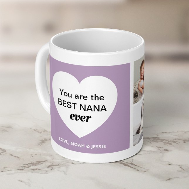 Three Photos and a Heart | Best Nana Ever Coffee Mug (Creator Uploaded)