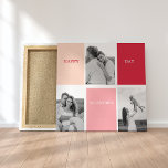 Three Photos | Happy Valentines Day Canvas Print<br><div class="desc">Three Photos | Happy Valentines Day</div>