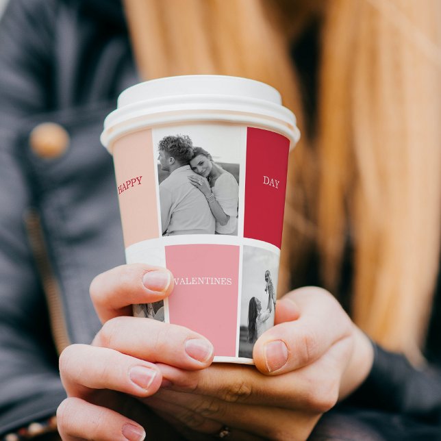 Three Photos | Happy Valentines Day Paper Cups (Creator Uploaded)