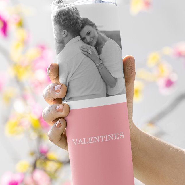 Three Photos | Happy Valentines Day Thermal Tumbler (Creator Uploaded)