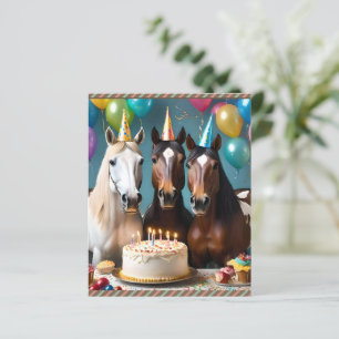 Three Piebald Horses Birthday Party,