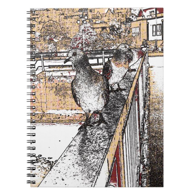 Three Pigeons Notebook (Front)