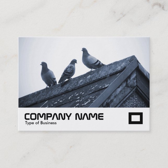 Three Pigeons on a Roof Business Card (Front)