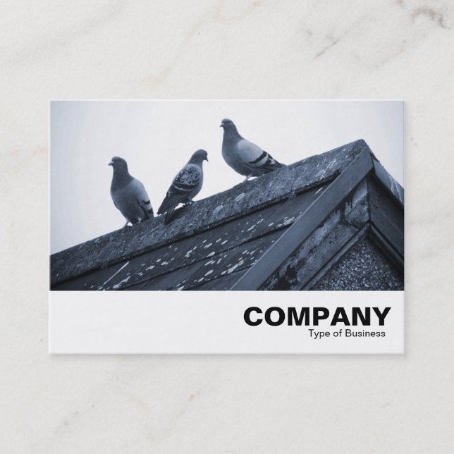 Three Pigeons on a Roof Business Card (Front)