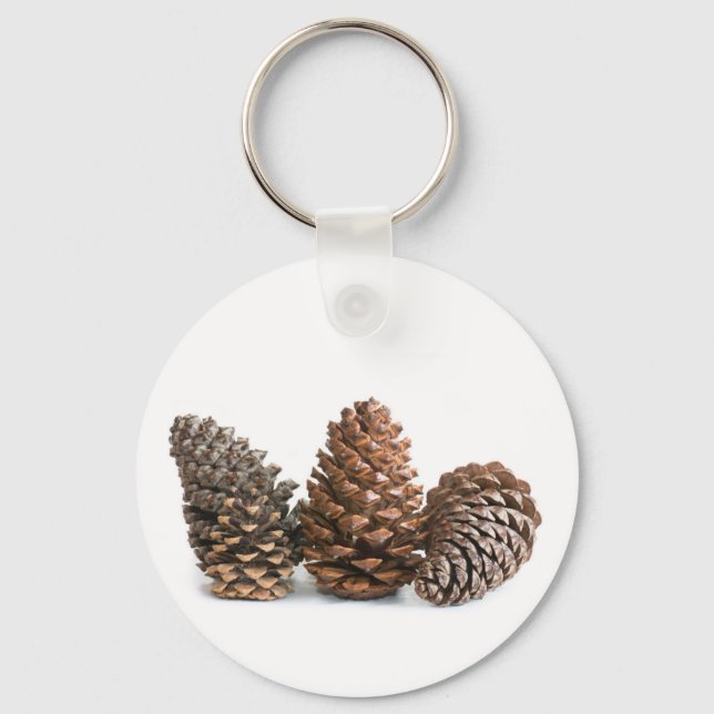 Three pinecones key ring (Front)