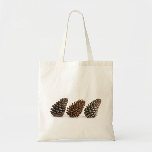 Three pinecones tote bag (Front)