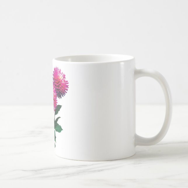 Three Pink Dahlias Coffee Mug (Right)