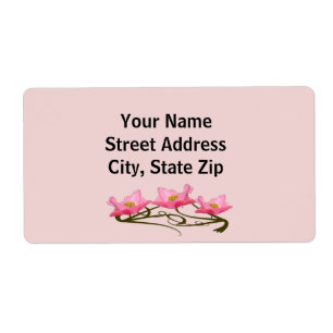 Three Pink Poppies Border