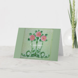 Three Pink Roses Thunder_Cove Card