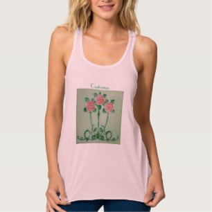 Three Pink Roses Thunder_Cove Singlet