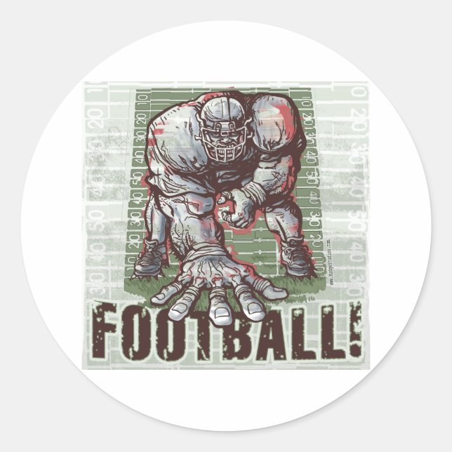 Three Point Stance Sticker (Front)