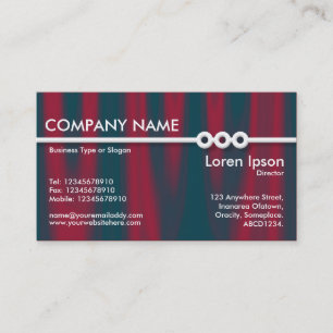 Three Portholes Line - Drapery 02 Business Card