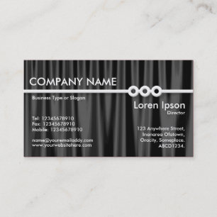 Three Portholes Line - Drapery 07 Business Card