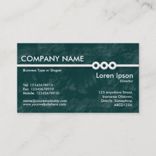 Three Portholes Line - Green Earth Texture II Business Card